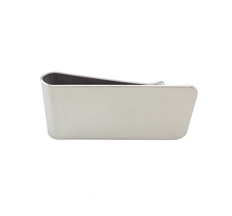 yueton Pack of 3 Brushed Stainless Steel Slim Money Clip Credit Card Cash Holder - Men's Fashion Travel Accessory - Image 3